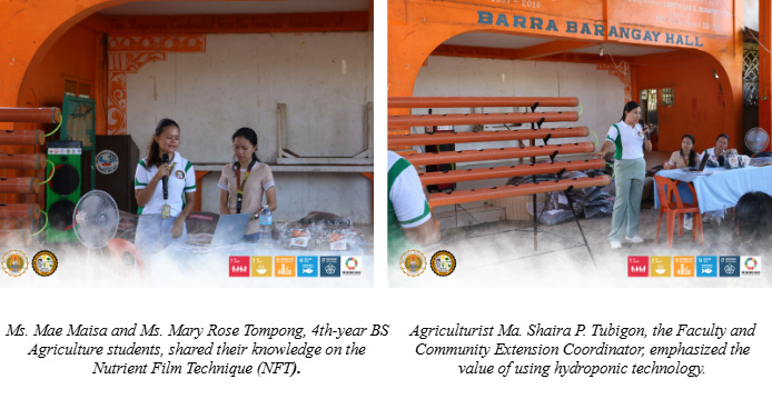 BS Agriculture Students Capacitate Women in Barangay Barra, Tudela Through Urban Hydroponic Gardening
